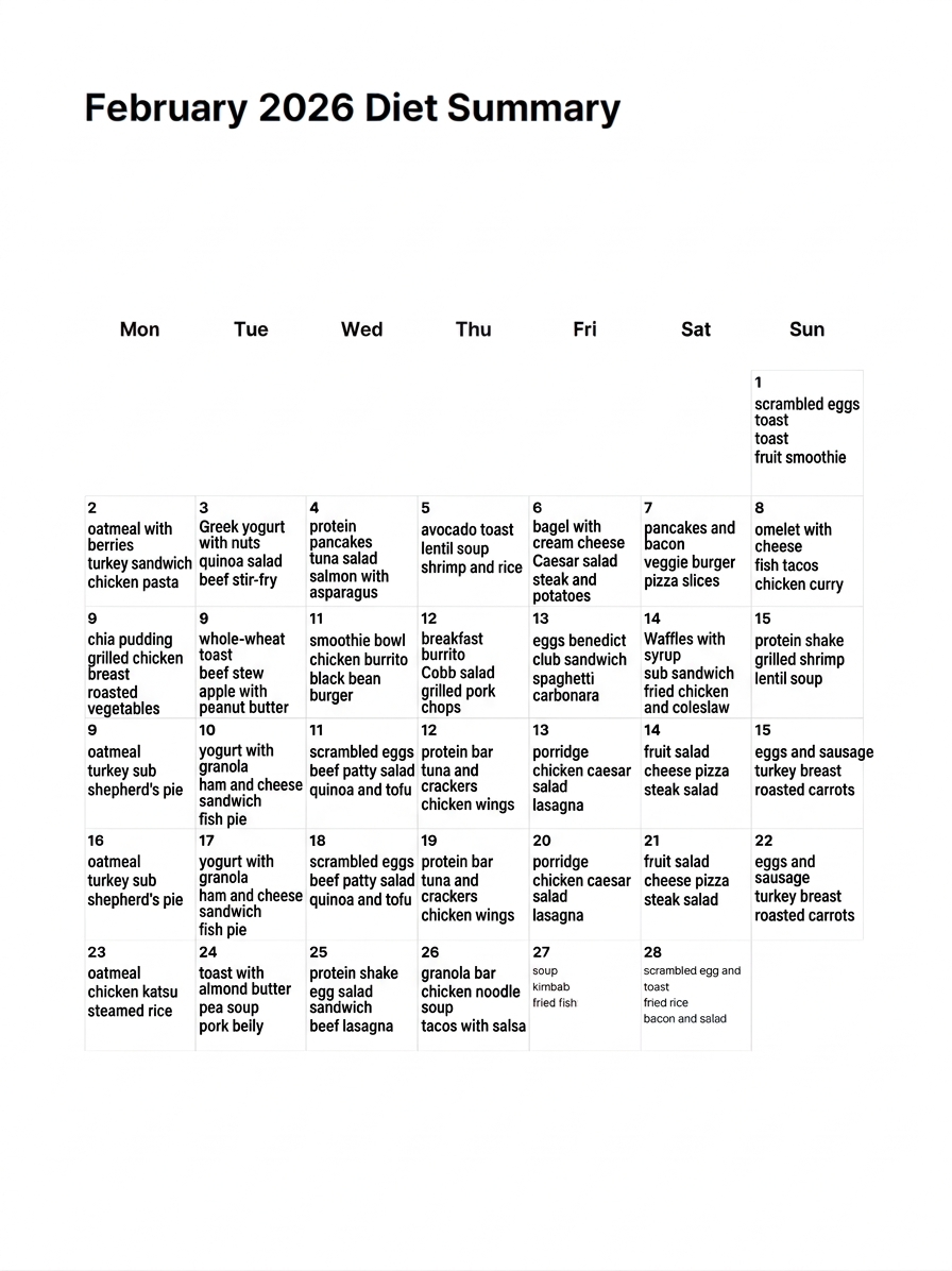 Monthly Summary View